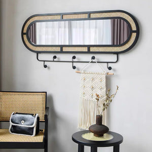 Isle rattan mirror